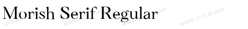 Morish Serif Regular字体转换